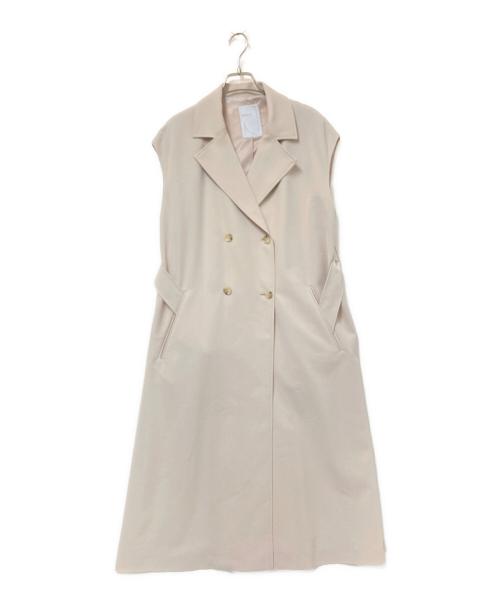 Noble（ノーブル）Noble (ノーブル) ソフトWボタンロングジレ ベージュ サイズ:36の古着・服飾アイテム