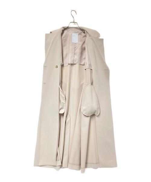 Noble（ノーブル）Noble (ノーブル) ソフトWボタンロングジレ ベージュ サイズ:36の古着・服飾アイテム
