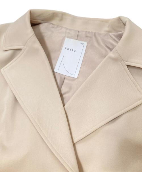Noble（ノーブル）Noble (ノーブル) ソフトWボタンロングジレ ベージュ サイズ:36の古着・服飾アイテム