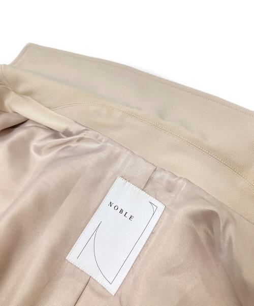 Noble（ノーブル）Noble (ノーブル) ソフトWボタンロングジレ ベージュ サイズ:36の古着・服飾アイテム
