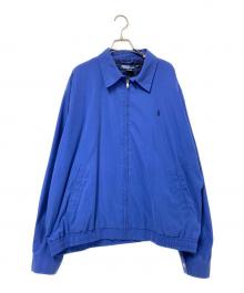 POLO RALPH LAUREN（ポロ・ラルフローレン）の古着「ピーチスキンスイングトップ」｜ネイビー