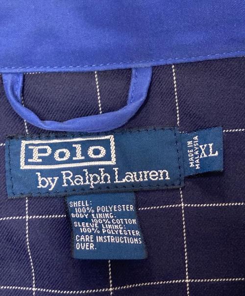 POLO RALPH LAUREN（ポロ・ラルフローレン）POLO RALPH LAUREN (ポロ・ラルフローレン) ピーチスキンスイングトップ ネイビー サイズ:XLの古着・服飾アイテム
