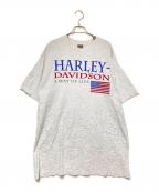 HARLEY-DAVIDSONハーレーダビッドソン）の古着「プリントTシャツ」｜ホワイト