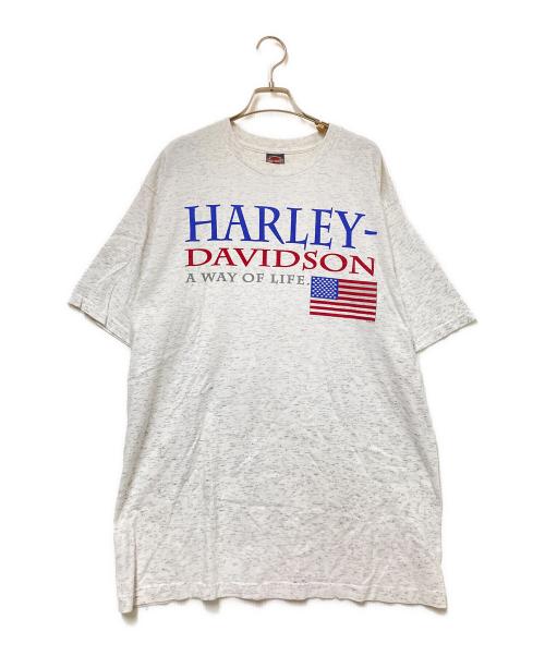 HARLEY-DAVIDSON（ハーレーダビッドソン）HARLEY-DAVIDSON (ハーレーダビッドソン) プリントTシャツ ホワイト サイズ:XLの古着・服飾アイテム