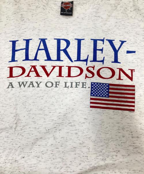 HARLEY-DAVIDSON（ハーレーダビッドソン）HARLEY-DAVIDSON (ハーレーダビッドソン) プリントTシャツ ホワイト サイズ:XLの古着・服飾アイテム