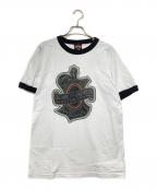 HARLEY-DAVIDSONハーレーダビッドソン）の古着「リンガープリントTシャツ」｜ホワイト×ブラック
