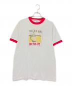 ONEITAオニータ）の古着「リンガープリントTシャツ」｜レッド×ホワイト