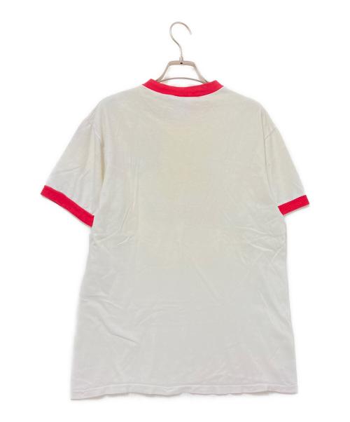 ONEITA（オニータ）ONEITA (オニータ) リンガープリントTシャツ レッド×ホワイト サイズ:下記参照の古着・服飾アイテム