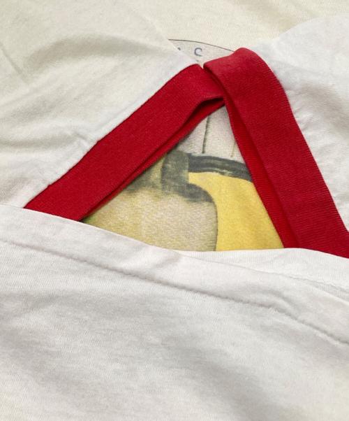 ONEITA（オニータ）ONEITA (オニータ) リンガープリントTシャツ レッド×ホワイト サイズ:下記参照の古着・服飾アイテム