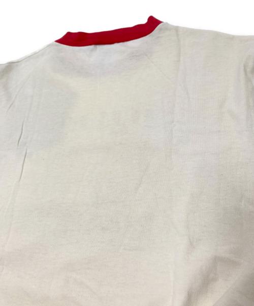 ONEITA（オニータ）ONEITA (オニータ) リンガープリントTシャツ レッド×ホワイト サイズ:下記参照の古着・服飾アイテム