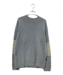 Patagonia（パタゴニア）の古着「エルボー ボーダー ジャガード ニット セーター」｜グレー