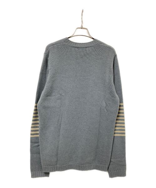 Patagonia（パタゴニア）Patagonia (パタゴニア) エルボー ボーダー ジャガード ニット セーター グレー サイズ:Sの古着・服飾アイテム