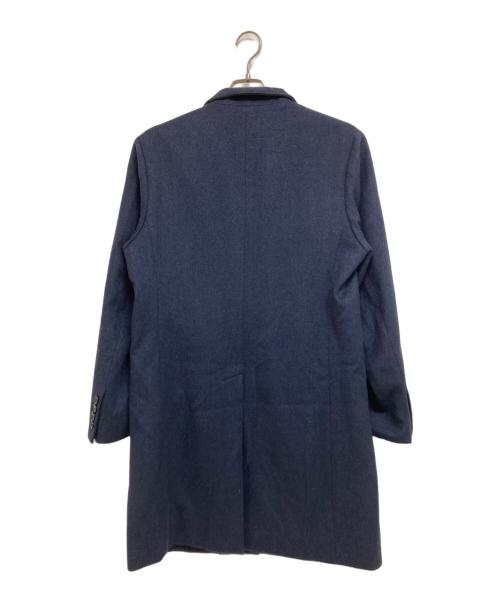 BLACK LABEL CRESTBRIDGE（ブラックレーベル クレストブリッジ）BLACK LABEL CRESTBRIDGE (ブラックレーベル クレストブリッジ) カルゼビーバースタンドカラーコート ネイビー サイズ:Mの古着・服飾アイテム