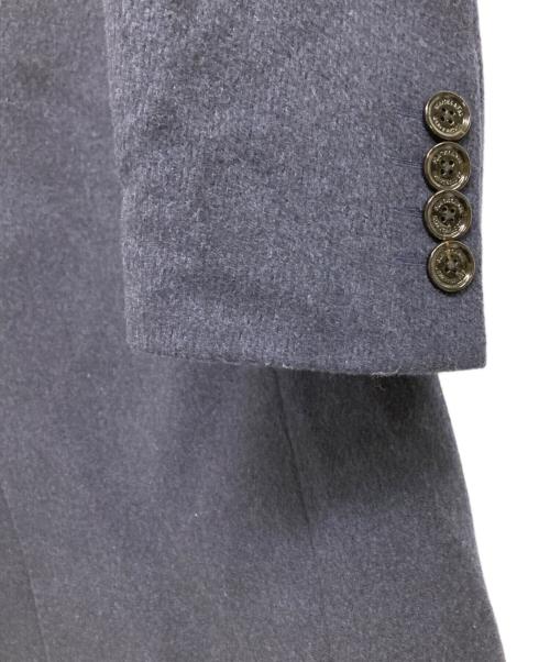 BLACK LABEL CRESTBRIDGE（ブラックレーベル クレストブリッジ）BLACK LABEL CRESTBRIDGE (ブラックレーベル クレストブリッジ) カルゼビーバースタンドカラーコート ネイビー サイズ:Mの古着・服飾アイテム