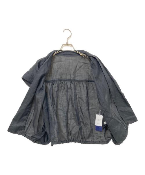 SHIPS（シップス）SHIPS (シップス) リネンラペルデザイン羽織シャツ ブラック サイズ:ONE SIZE 未使用品の古着・服飾アイテム