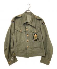 British Army（ブリティッシュアーミー）の古着「グリーンデニムバトルドレスジャケット」｜オリーブ