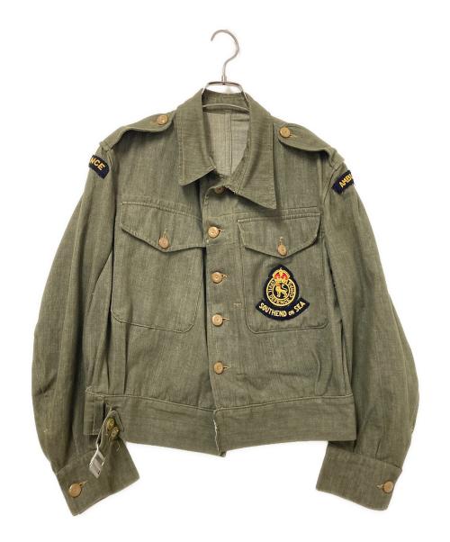 British Army（ブリティッシュアーミー）British Army (ブリティッシュアーミー) グリーンデニムバトルドレスジャケット オリーブ サイズ:5の古着・服飾アイテム