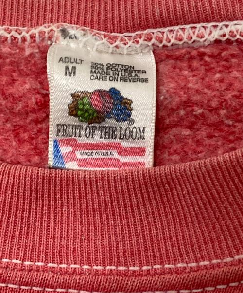 FRUIT OF THE LOOM（フルーツオブザルーム）FRUIT OF THE LOOM (フルーツオブザルーム) クルーネックスウェット レッド サイズ:Mの古着・服飾アイテム