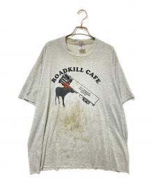 FRUIT OF THE LOOM（フルーツオブザルーム）の古着「DEER プリントTシャツ」｜グレー
