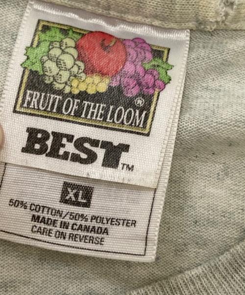 FRUIT OF THE LOOM（フルーツオブザルーム）FRUIT OF THE LOOM (フルーツオブザルーム) DEER プリントTシャツ グレー サイズ:XLの古着・服飾アイテム