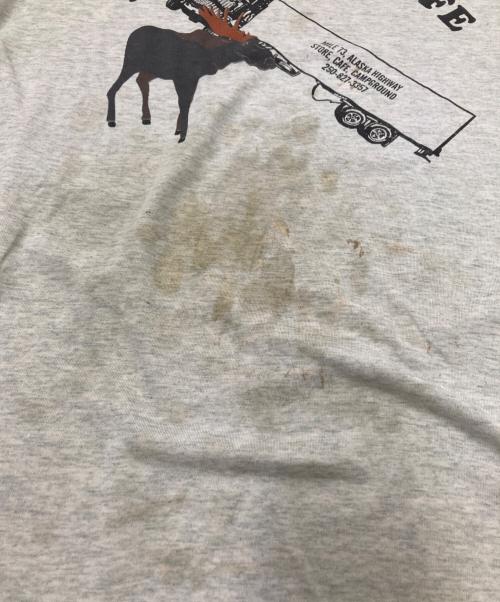 FRUIT OF THE LOOM（フルーツオブザルーム）FRUIT OF THE LOOM (フルーツオブザルーム) DEER プリントTシャツ グレー サイズ:XLの古着・服飾アイテム