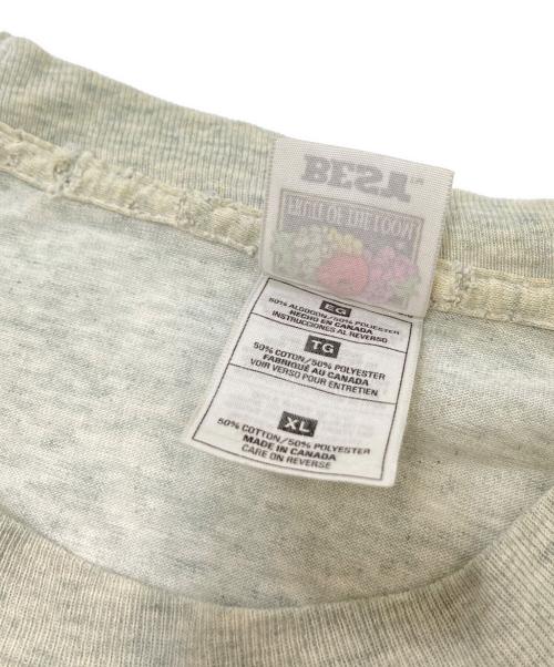 FRUIT OF THE LOOM（フルーツオブザルーム）FRUIT OF THE LOOM (フルーツオブザルーム) DEER プリントTシャツ グレー サイズ:XLの古着・服飾アイテム