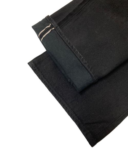 Graphpaper（グラフペーパー）Graphpaper (グラフペーパー) Selvage Denim Five Pocket Wide Straight Pants ブラック サイズ:2の古着・服飾アイテム