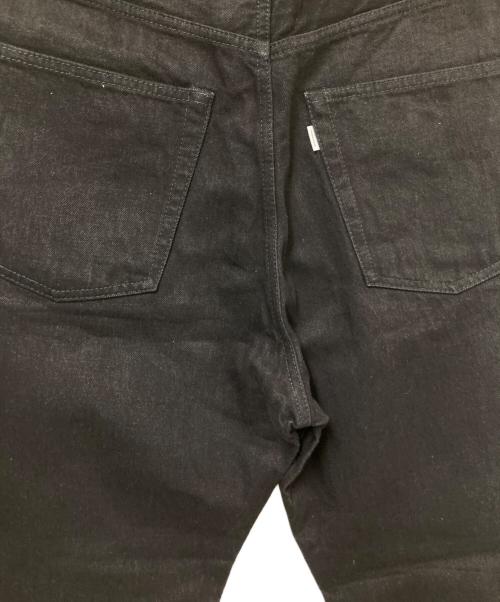 Graphpaper（グラフペーパー）Graphpaper (グラフペーパー) Selvage Denim Five Pocket Wide Straight Pants ブラック サイズ:2の古着・服飾アイテム
