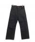 Graphpaper（グラフペーパー）の古着「Selvage Denim Five Pocket Wide Straight Pants」｜ブラック