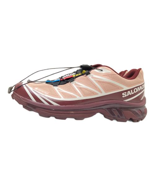 SALOMON（サロモン）SALOMON (サロモン) Mahogany Rose ローカットスニーカー ブラウン×ピンク サイズ:27.5cmの古着・服飾アイテム