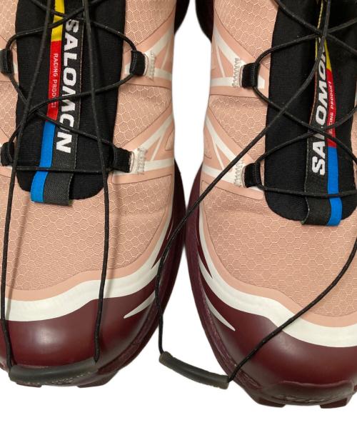SALOMON（サロモン）SALOMON (サロモン) Mahogany Rose ローカットスニーカー ブラウン×ピンク サイズ:27.5cmの古着・服飾アイテム