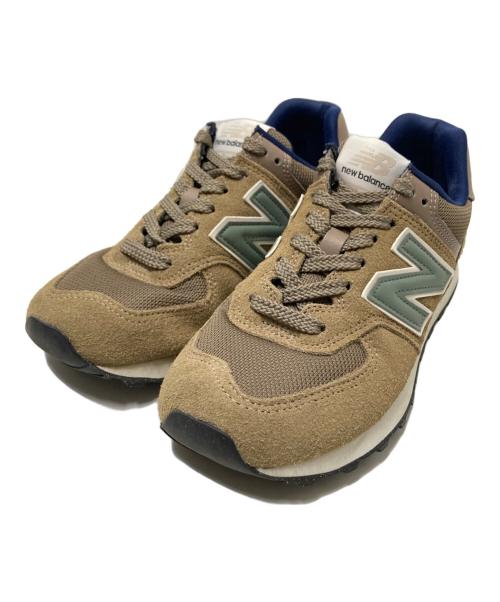 NEW BALANCE（ニューバランス）NEW BALANCE (ニューバランス) 574 ローカットスニーカー ブラウン サイズ:24.5cmの古着・服飾アイテム