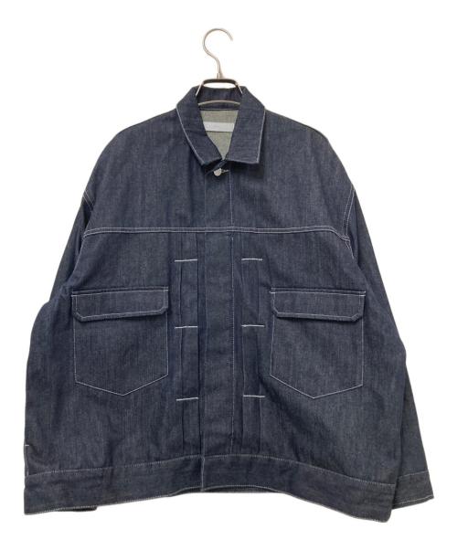 WYM LIDNM（ウィム バイ リドム）WYM LIDNM (ウィム バイ リドム) HEAVY OZ WIDE DENIM SET-UP インディゴ サイズ:Sの古着・服飾アイテム
