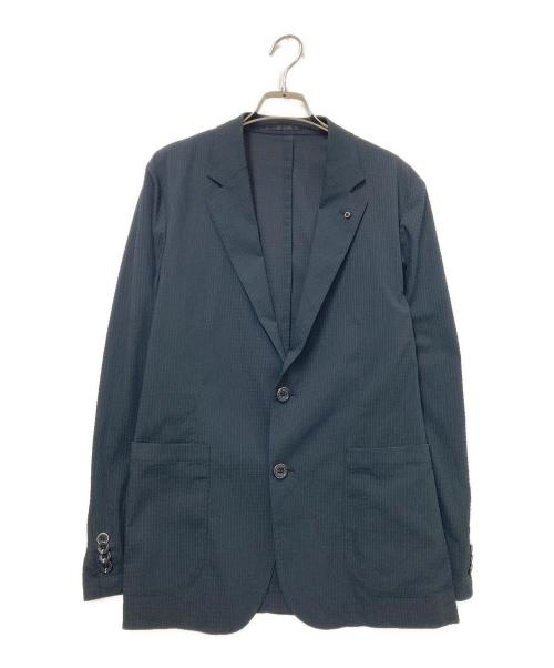 AOURE（アウール）AOURE (アウール) F.DOTTI SUCKER SETUP JACKET ブラック サイズ:Mの古着・服飾アイテム