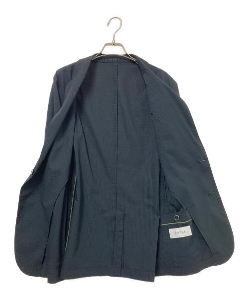 AOURE（アウール）AOURE (アウール) F.DOTTI SUCKER SETUP JACKET ブラック サイズ:Mの古着・服飾アイテム