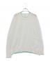 6(ROKU) BEAUTY&YOUTH（ロク ビューティーアンドユース）の古着「LINE COLOR CREW NECK KNIT」｜ホワイト