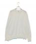 6(ROKU) BEAUTY&YOUTH (ロク ビューティーアンドユース) LINE COLOR CREW NECK KNIT ホワイト サイズ:下記参照：5000円
