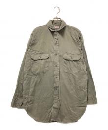 HERCULES（ヘラクレス）の古着「50-60‘S luster chinoワークシャツ」｜ベージュ