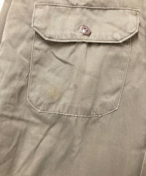 HERCULES（ヘラクレス）HERCULES (ヘラクレス) 50-60‘S luster chinoワークシャツ ベージュ サイズ:下記参照の古着・服飾アイテム