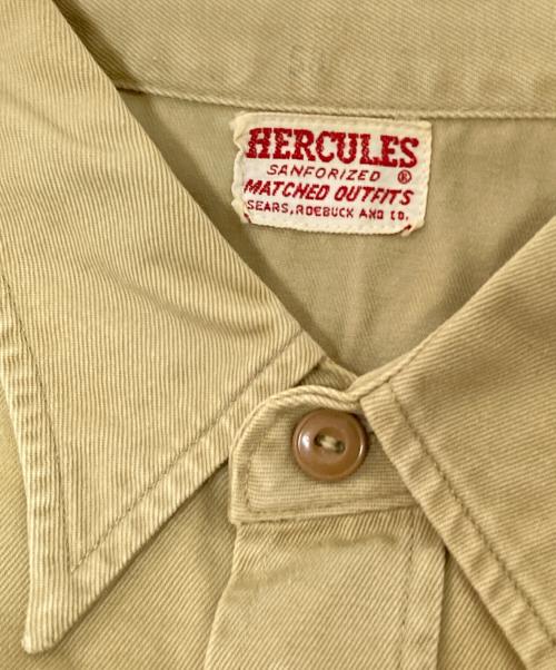 HERCULES（ヘラクレス）HERCULES (ヘラクレス) 50‘S MATCHED OUTFITS ワークシャツ ベージュ サイズ:下記参照の古着・服飾アイテム