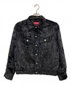 SUPREMEシュプリーム）の古着「Fuzzy Pile Trucker Jacket」｜ブラック