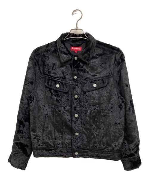 SUPREME（シュプリーム）SUPREME (シュプリーム) Fuzzy Pile Trucker Jacket ブラック サイズ:Sの古着・服飾アイテム