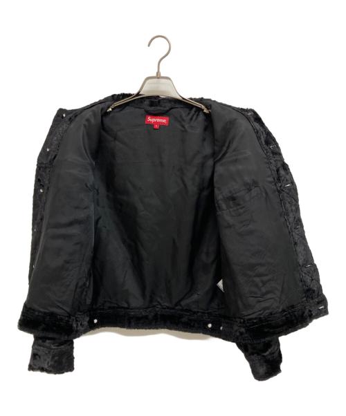 SUPREME（シュプリーム）SUPREME (シュプリーム) Fuzzy Pile Trucker Jacket ブラック サイズ:Sの古着・服飾アイテム