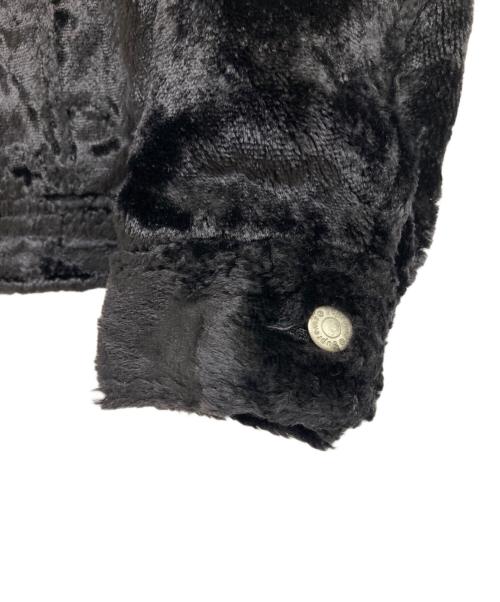 SUPREME（シュプリーム）SUPREME (シュプリーム) Fuzzy Pile Trucker Jacket ブラック サイズ:Sの古着・服飾アイテム