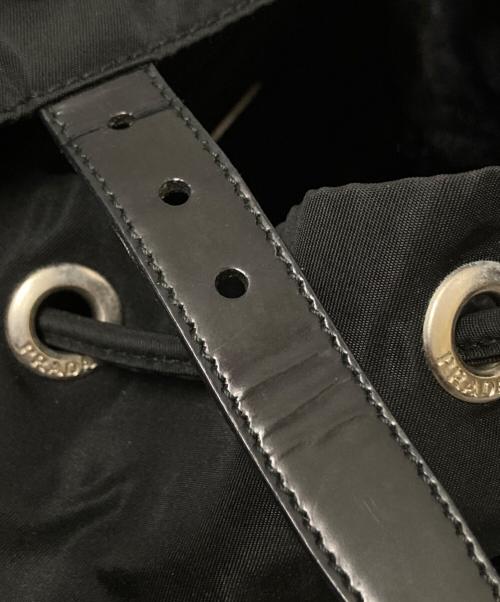 PRADA（プラダ）PRADA (プラダ) トライアングルロゴ ナイロンバックパック ブラック サイズ:下記参照の古着・服飾アイテム