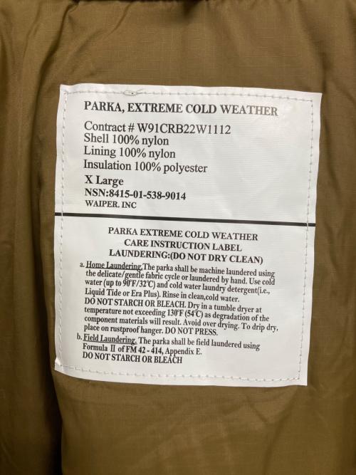 waiper（ワイパー）waiper (ワイパー) ECWCS GEN III LEVEL7 PRIMALOFT ジャケット コヨーテ サイズ:XLの古着・服飾アイテム
