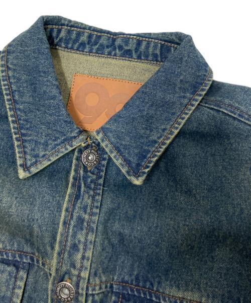 9090（9090）9090 (9090) King Logo Denim L/S Shirts インディゴ サイズ:下記参照の古着・服飾アイテム