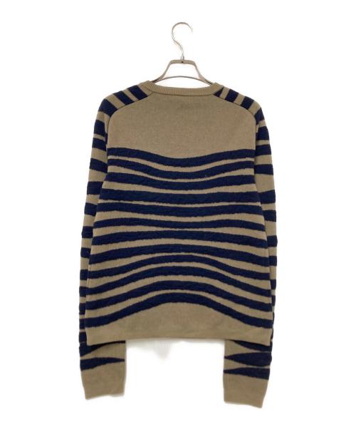 Chloe（クロエ）Chloe (クロエ) ウールニット ネイビー×ベージュ サイズ:XSの古着・服飾アイテム