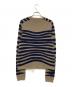 Chloe (クロエ) ウールニット ネイビー×ベージュ サイズ:XS：17000円