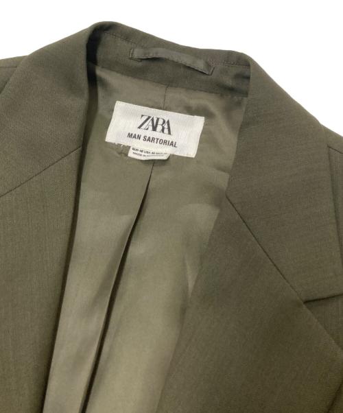 ZARA（ザラ）ZARA (ザラ) MAN SARTORIAL セットアップスーツ グリーン サイズ:JKT:US 38/PT:US 31の古着・服飾アイテム